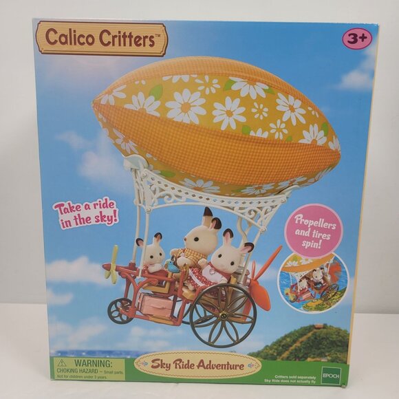 Calico Critters Sky Ride Adventure Playset With Balloon & Accessories NEW - Picture 1 of 5